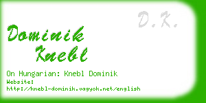 dominik knebl business card